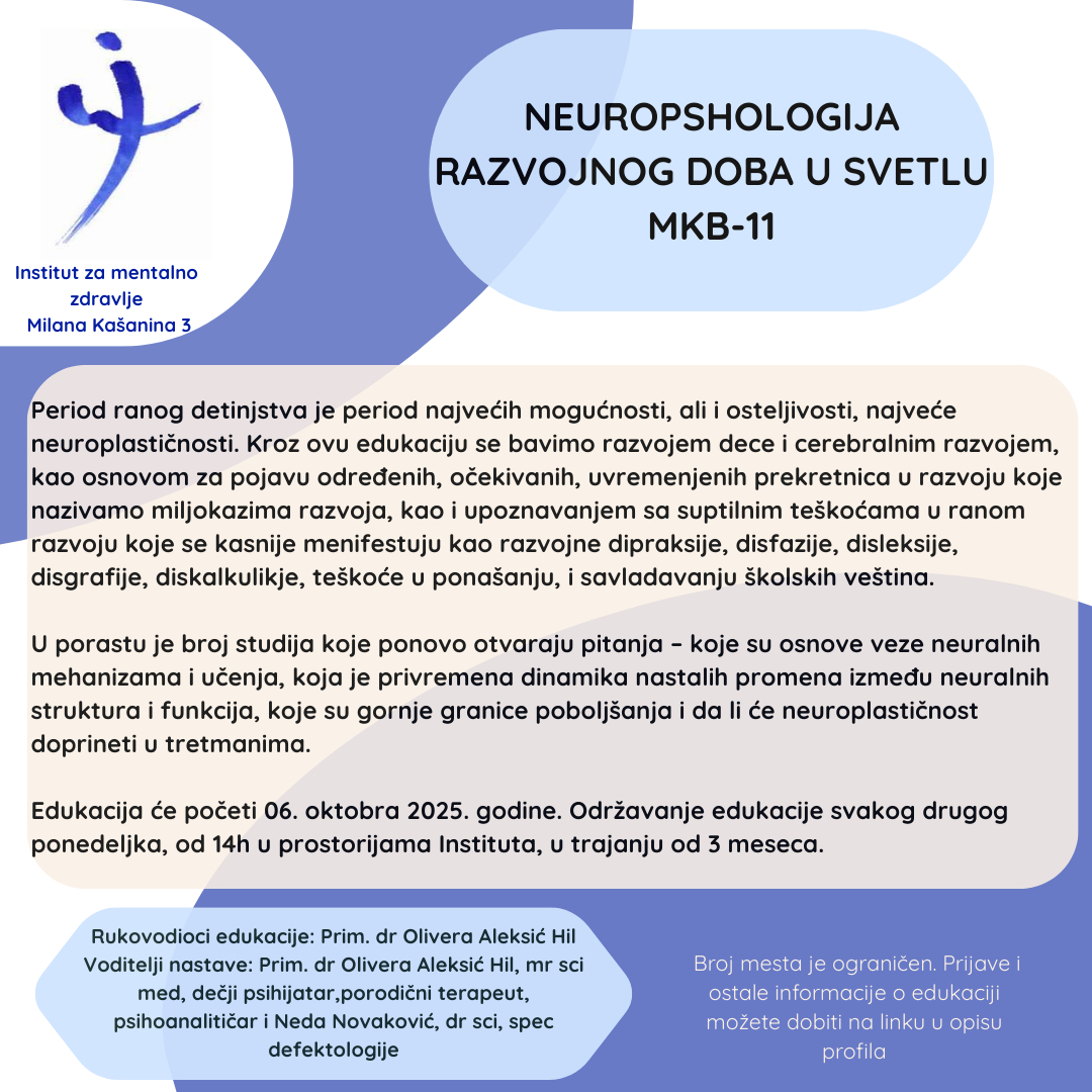 Neuropsihologija razvojnog doba u svetlu MKB-11